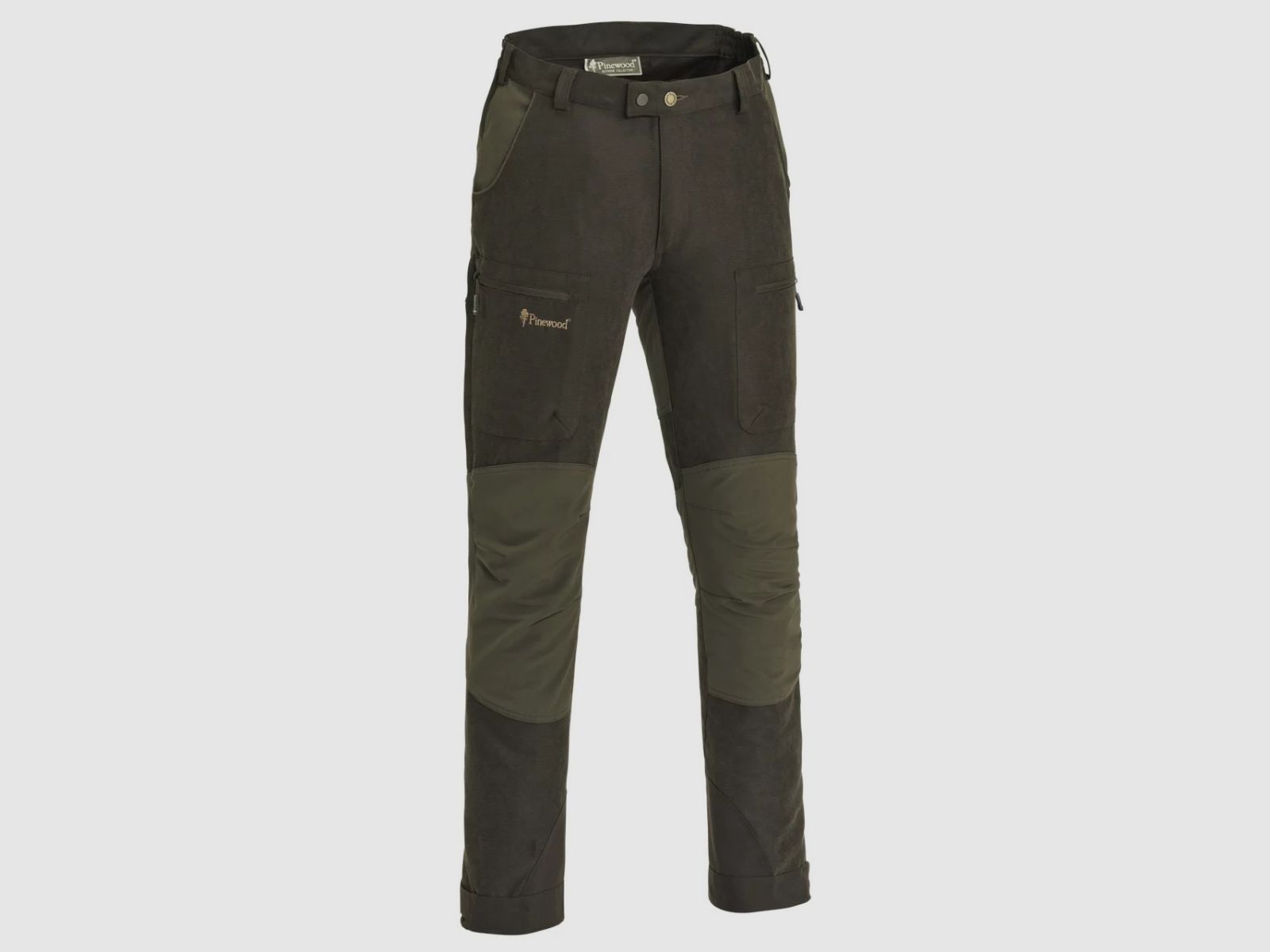 PINEWOOD Caribou Hunt Extreme Trousers Men Suede Brown/ Dark Olive