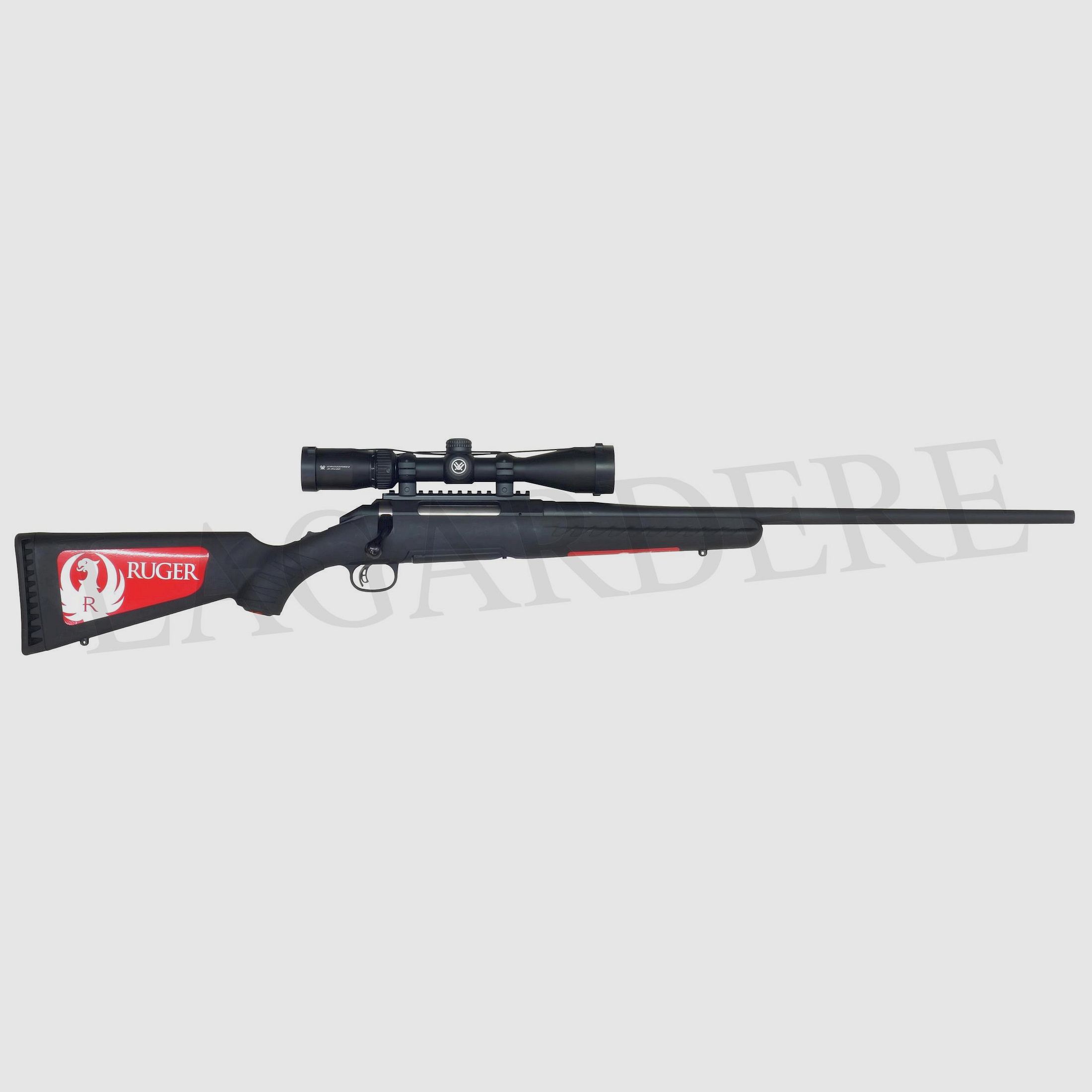 RUGER AMERICAN RIFLE + ZIELFERNROHR 16933 (MANUELLE REPEATERFLINTE)