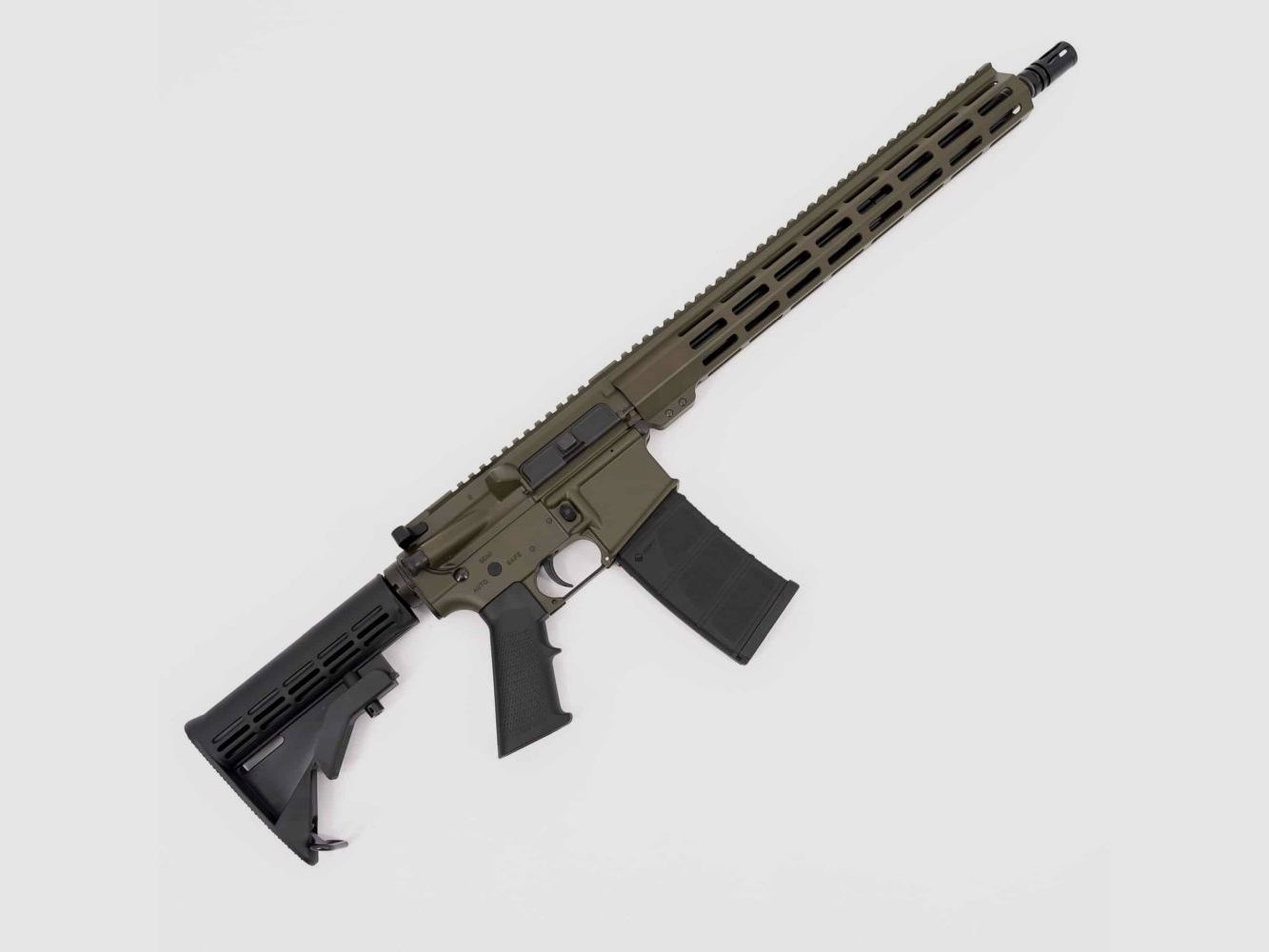 16 INCH 5.56 NATO BRAVO BASE CERAKOTE ( MAGPUL OD GREEN)