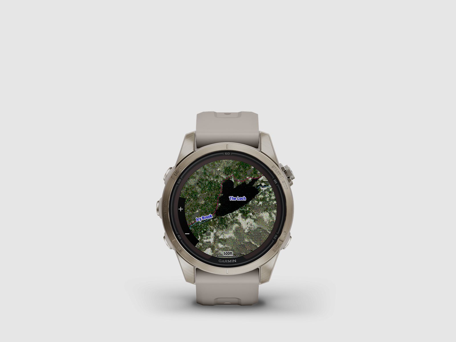 Garmin fēnix® 7S Pro – Sapphire Solar Edition, Beige/Softgold mit QuickFit®-Silikon-Armband 20 mm