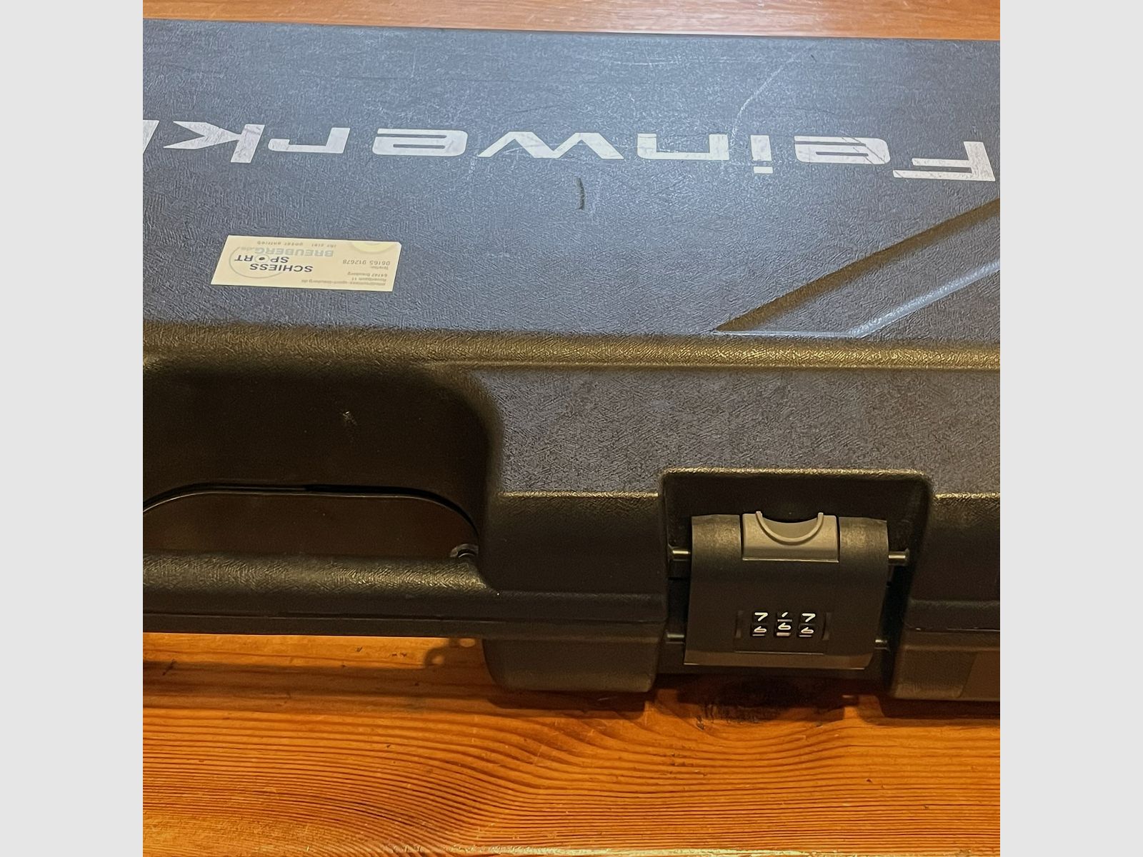 Luftgewehr Feinwerkbau LG800X Auflage Alu schwarz