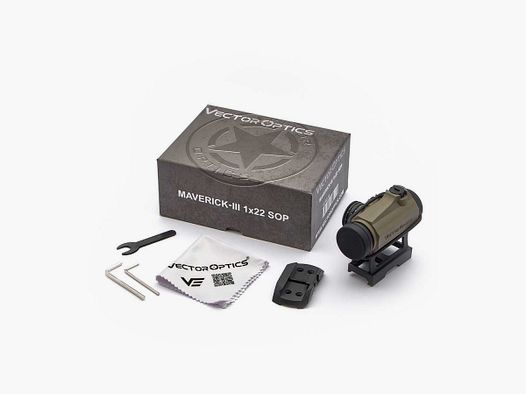 Vector Optics SCRD-39 Maverick 1x22 SOP 3MOA Red Dot Sight