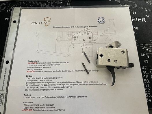 UHL afzuiging Matchafzuiging voor AR15 / AR-15