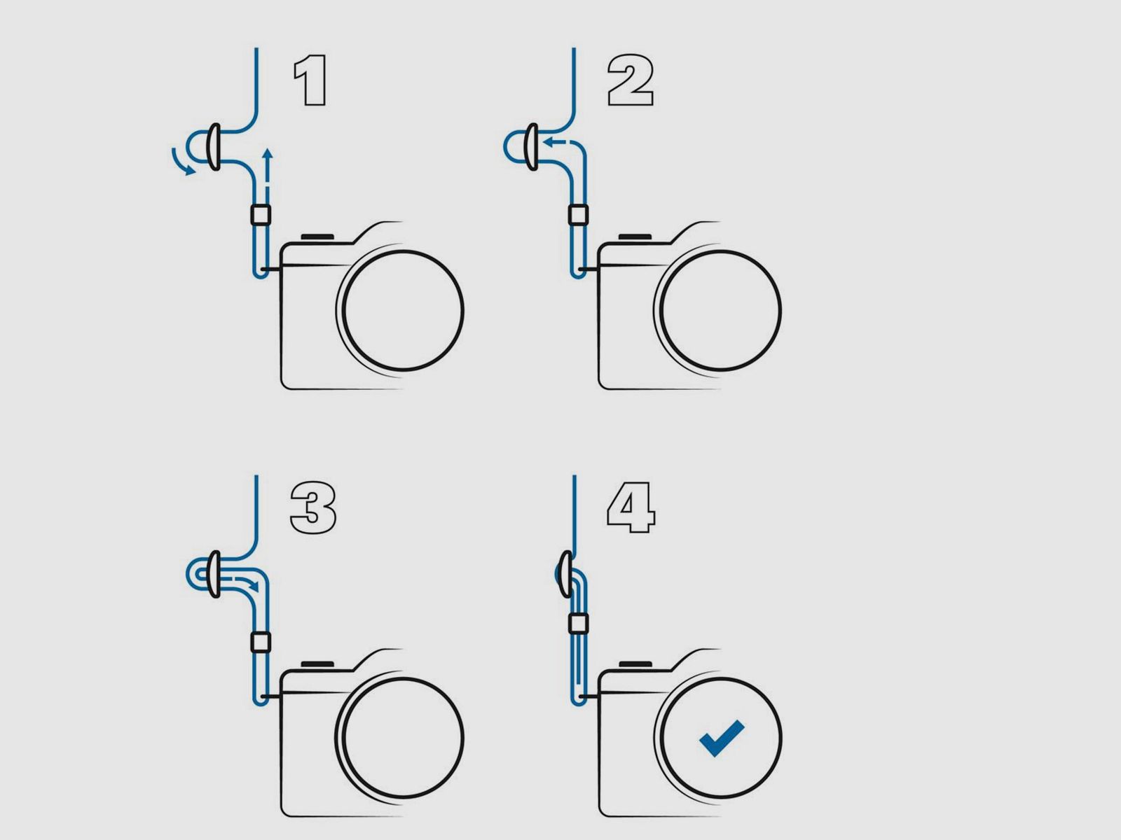 Cinghia a tracolla DÖRR Stone 350640 per fotocamera e binocolo, lunghezza 150 cm