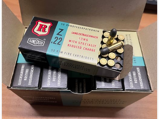 Kleinkaliber Munition .22 l.r. lfB RWS Z Lang - 50 Stk
