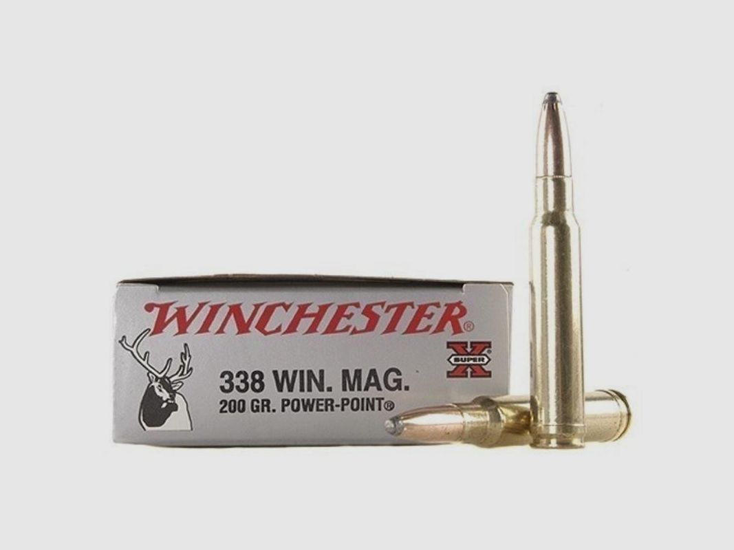 WINCHESTER 338 WIN MAG POWER POINT 200 GR. Munition, Bild 3 von 3
