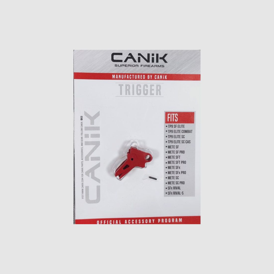 CANIK flacher Abzug 90* verstärkt, für Canik-Pistole, Rot, Bild 1 von 2