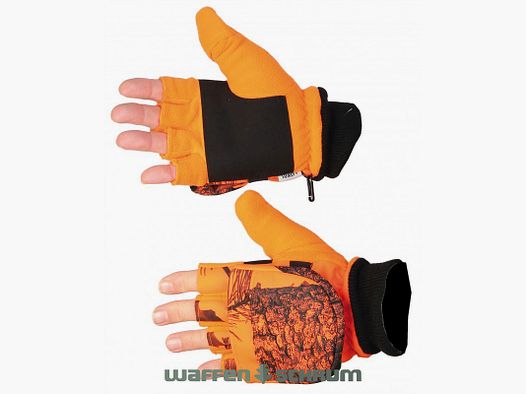 Somlys Handschuhe Fäustling Fleece  Orange Camou