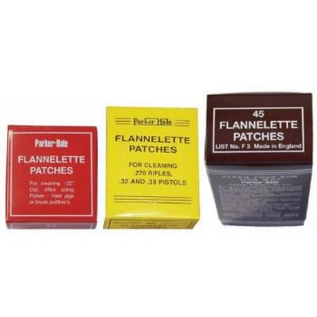 Parker Hale F3 Flanell-Patches Kal. 30, 44 und 45 / 50., Bild 2 von 2