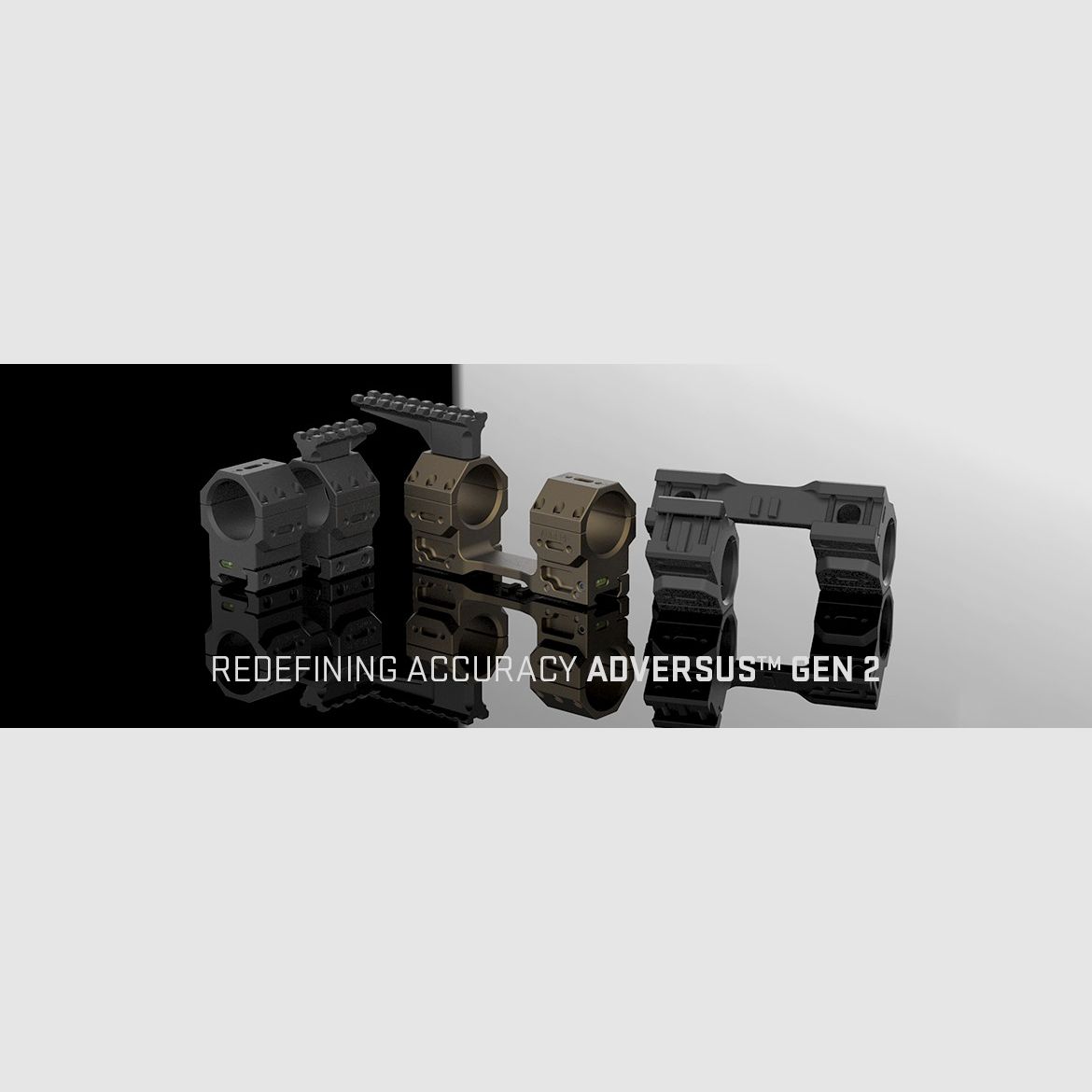 AUDERE Adversus™ Gen2 Scope Rings Ø34 H38 FDE, immagine 6 di 6