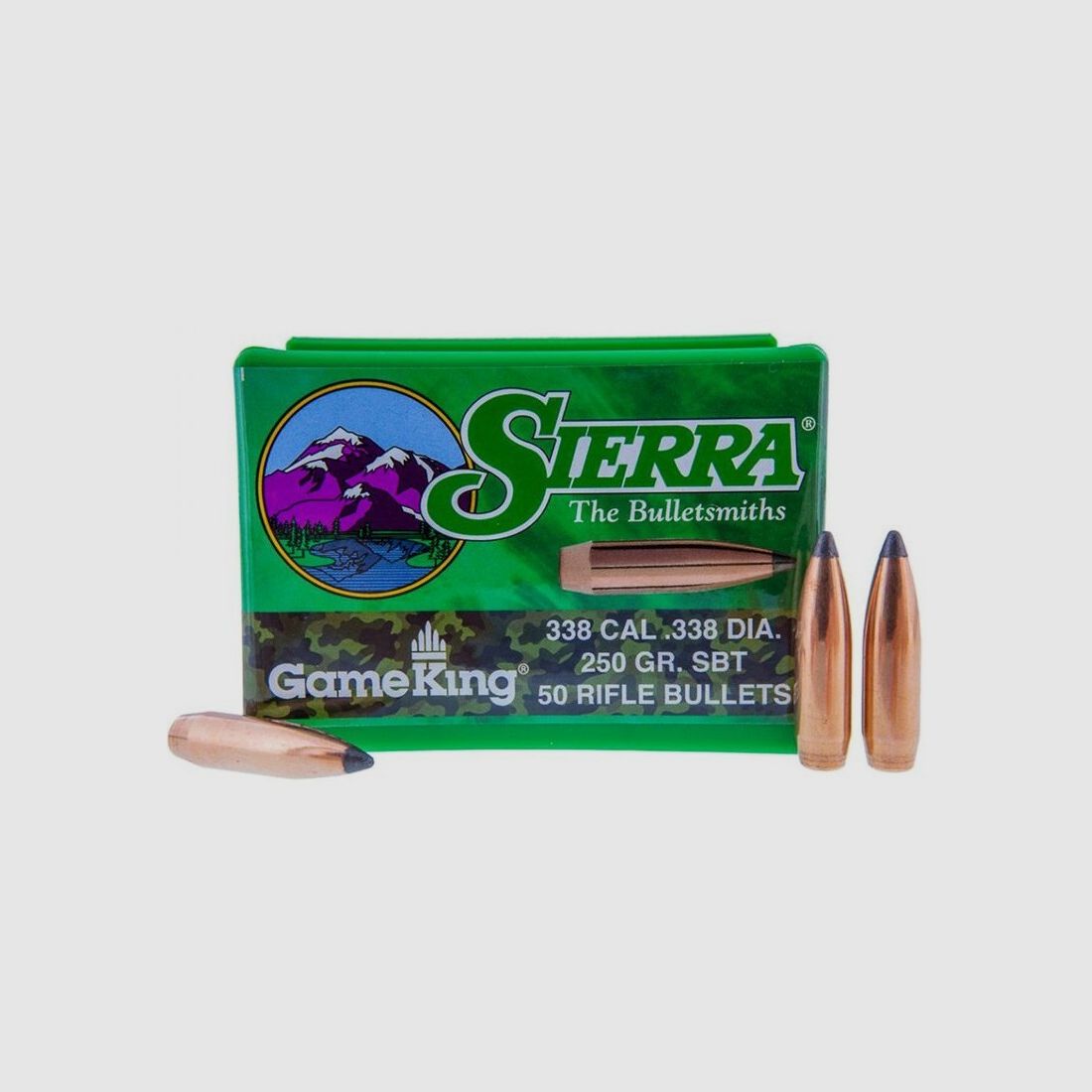 Sierra Pociski Kaliber .338 / 8,5mm SBT Gameking Spitzer w 250 Grain