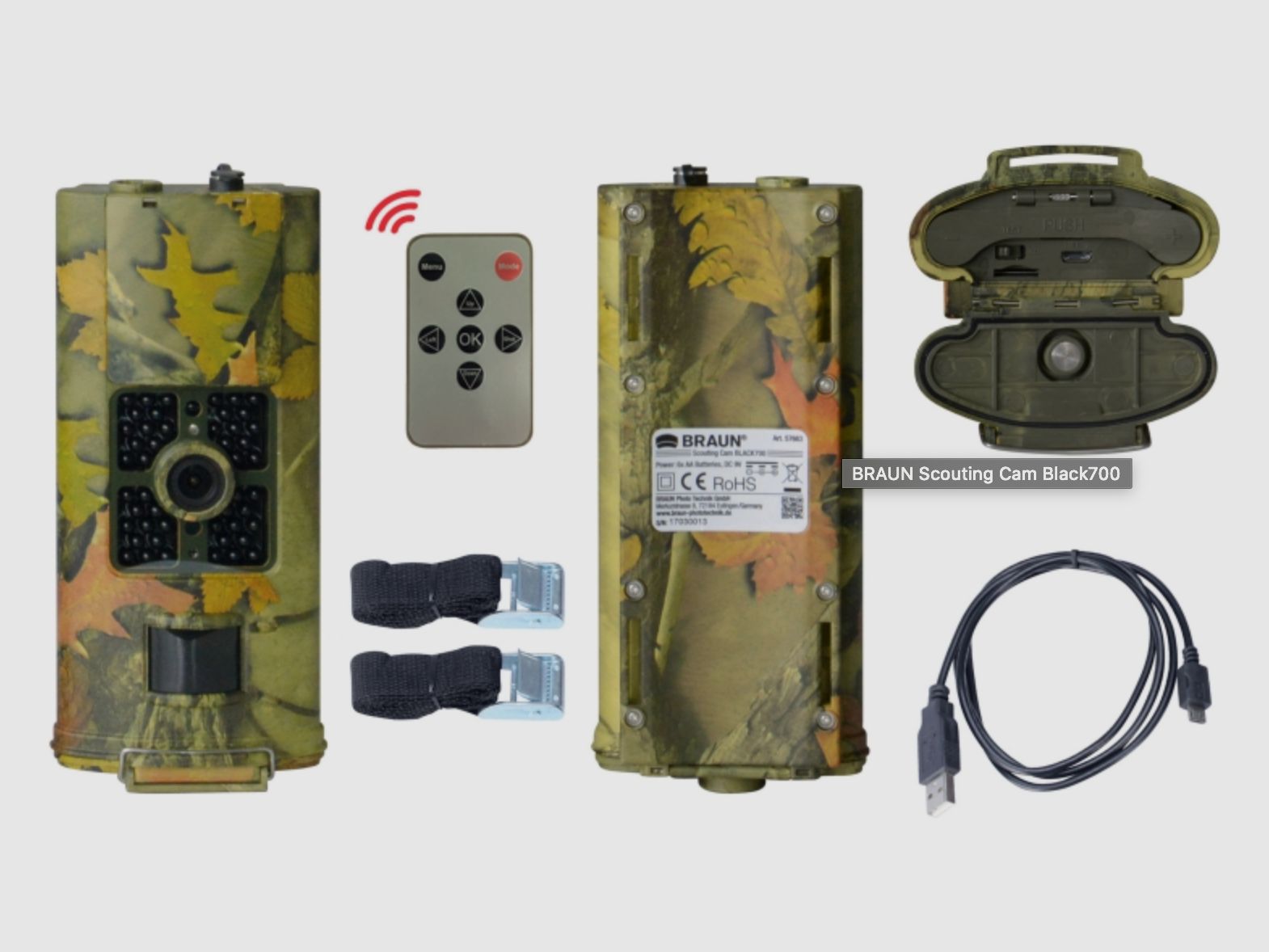 BRAUN 57663 Scouting Cam Trail Camera Black 700