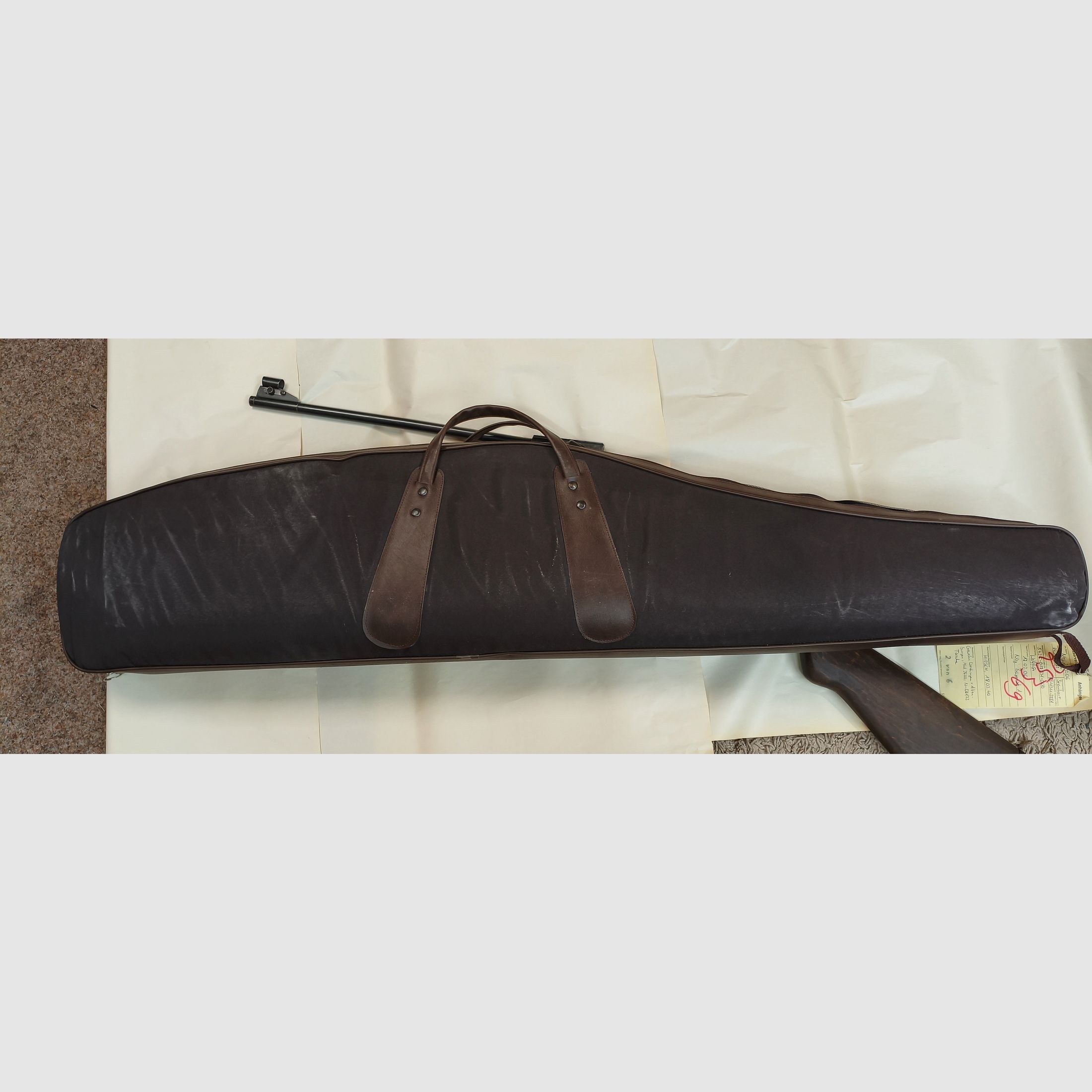 WESTIGINGER & ALTENBURGER AIR RIFLE WITH BAG + BULLET CATCHER + TARGETS