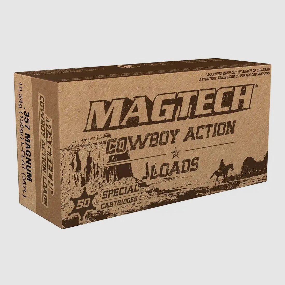 .357 Magnum Blei-Flachkopf 10,2g/158grs. Magtech
