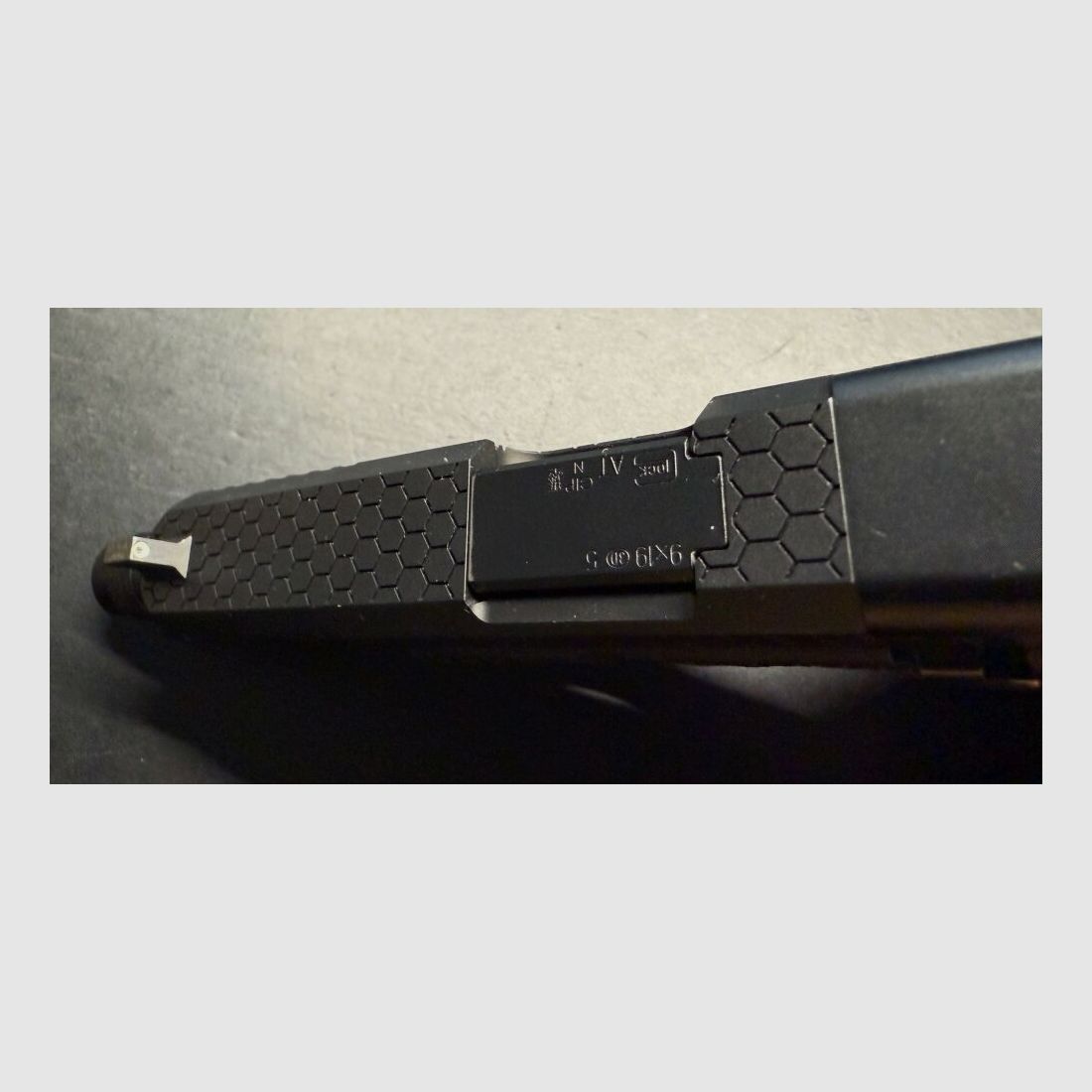 Glock Custom Peterssen Gunworks Glock Pistole 45 MOS / FS / SD Hexagon