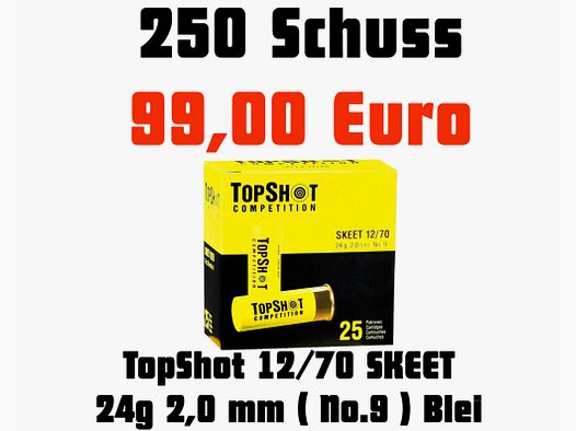 Topshot Skeet 2,0mm, 24g, Plomb