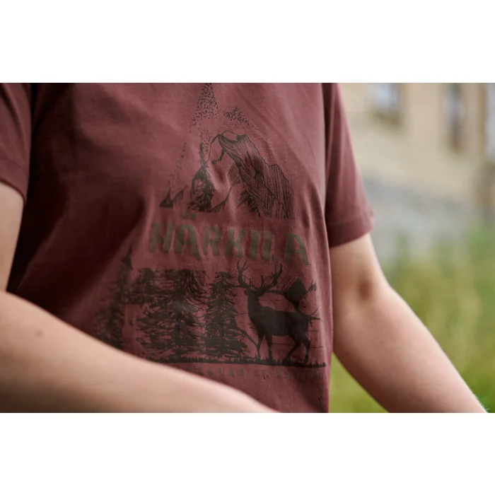 HARKILA Women's T-Shirt - Nature S/S Hot Chocolate (108304012), image 3 of 6