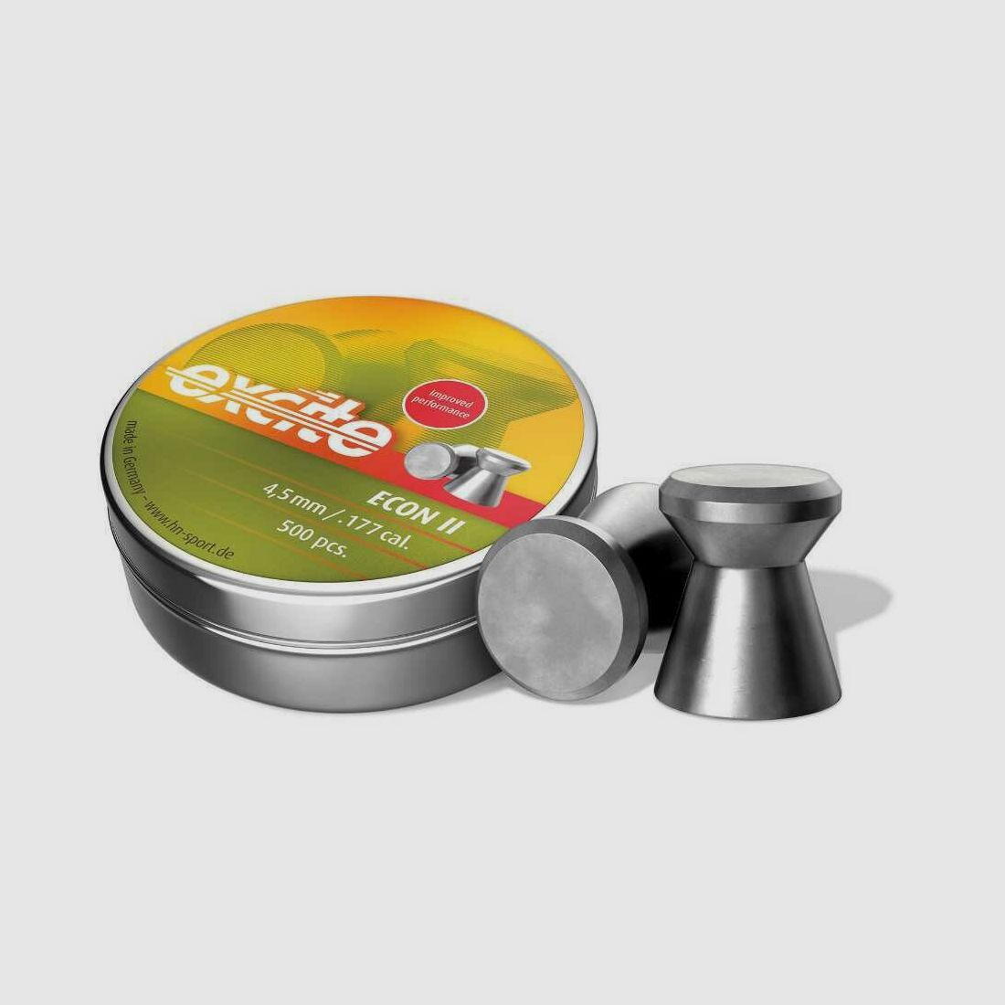 H&N Excite Econ 2 Vlakke Kop Glad 4,5mm / 0,48 g / 500 stuks