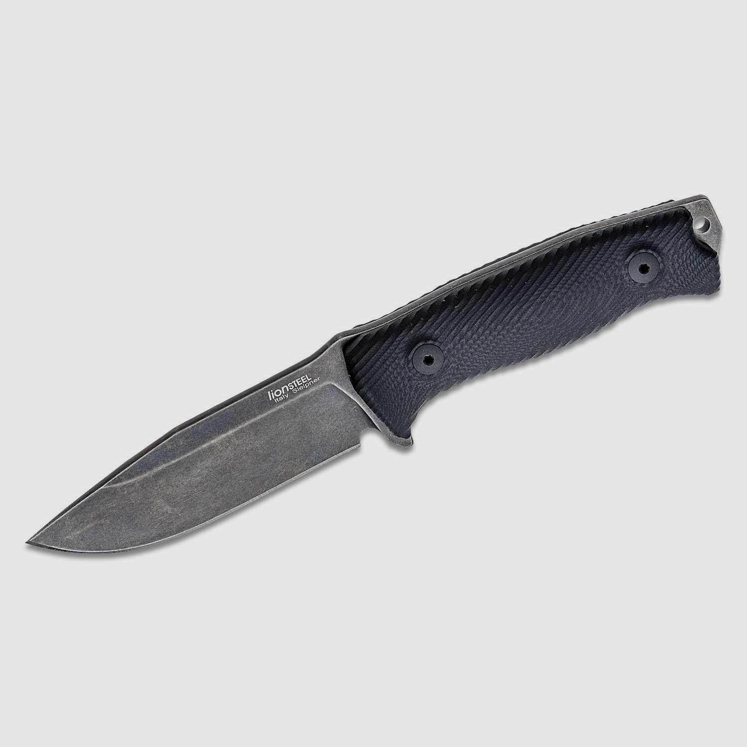 M5 Jagdmesser, schwarze stonewashed Sleipner-Klinge, schwarzer G10-Griff, Cordura-Scheide | 97228