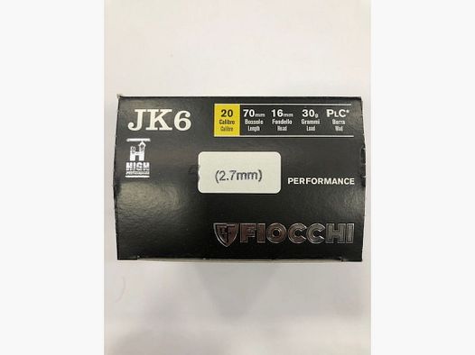 FIOCCHI CART JK6 HIGH P C20 PB 6