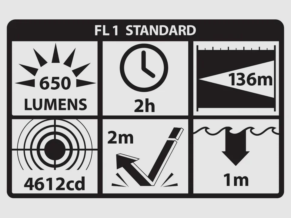 TCM-10F Kompakte waffenmontierte Lampe 650 Lumen (Flat Dark Earth) Nightstick, Bild 5 von 6