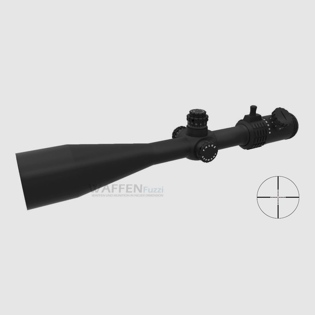 Falke 10-40x56 TAC beleuchtetes MilDot rot
