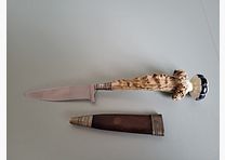 Old hunting knife. A. Küllenberg Solingen GR- 1925s - stag horn stock