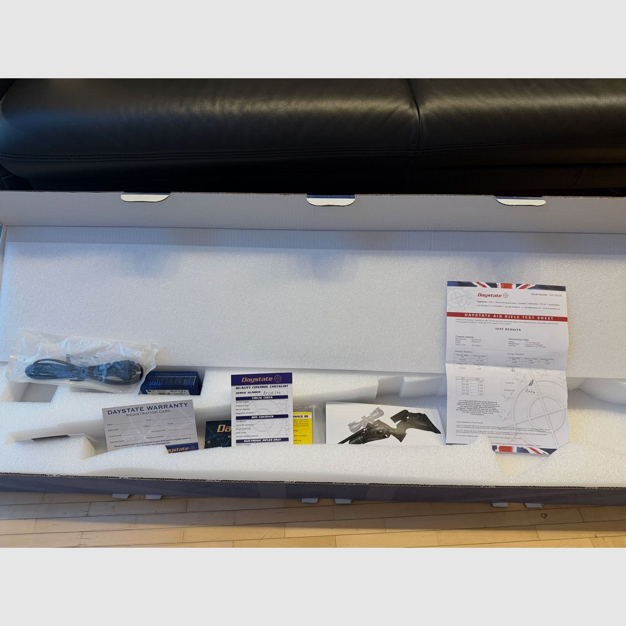 Daystate Red Wolf 4,5, Hawke Airmax 30 WA scope 4-16x50 SF, image 11 sur 12