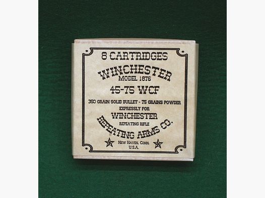 Replika Patronenschachteln 45-75 WCF Winchester