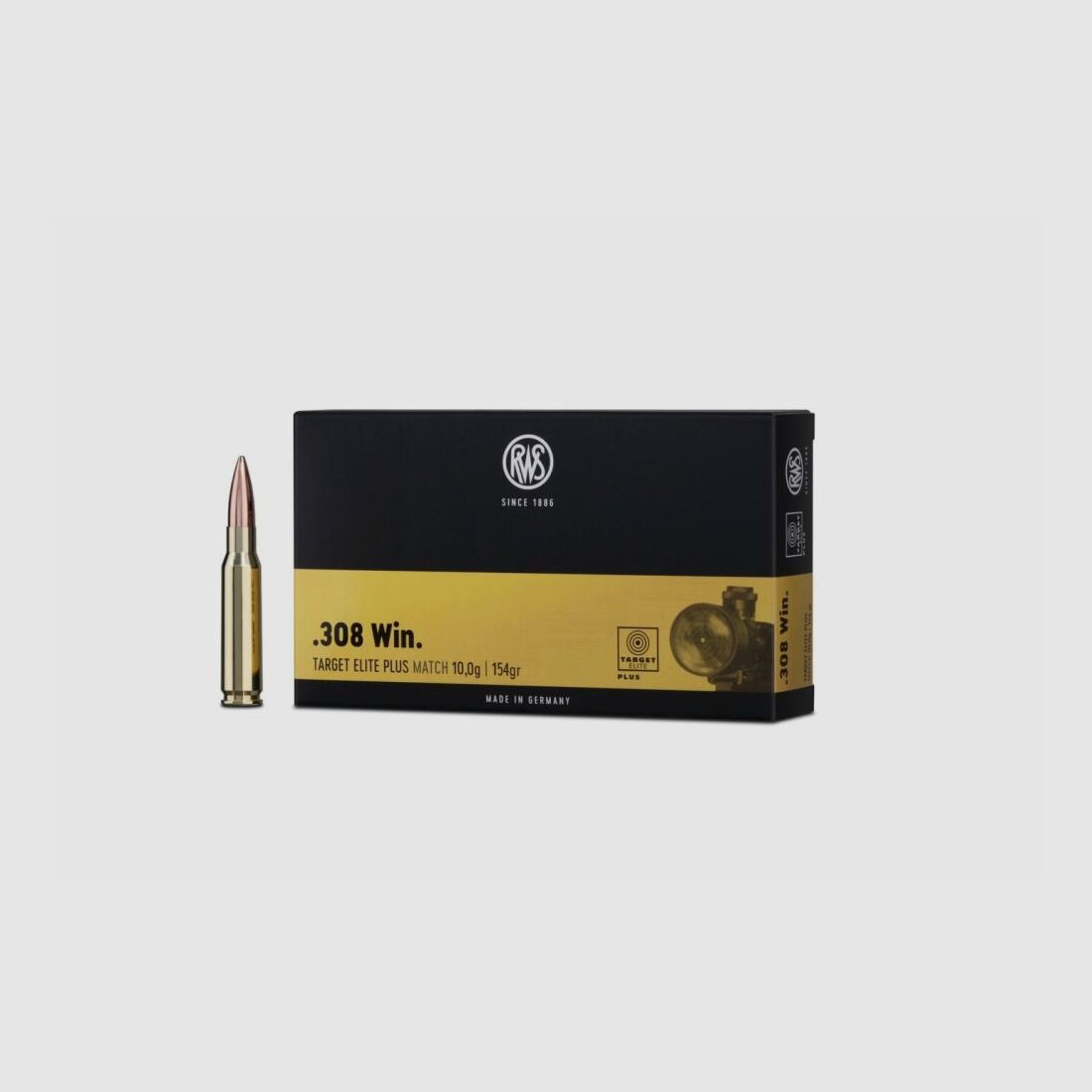 RWS .308 Win Target Elite Plus 168grs / 10.9g