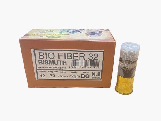 BOX MIT 10 PATRONEN JOCKER BIO FIBER 32G FETTBAUSCH KAL.12/70 BISMUTH NR.6 - ERSATZ FÜR ALLE FLINTEN