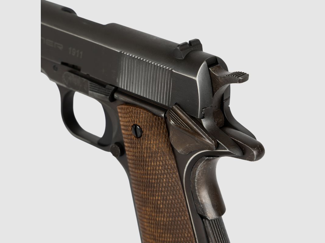 CO2-PISTOLE 1911 VOLLMETALL BLOWBACK 4.5BB, Bild 6 von 8