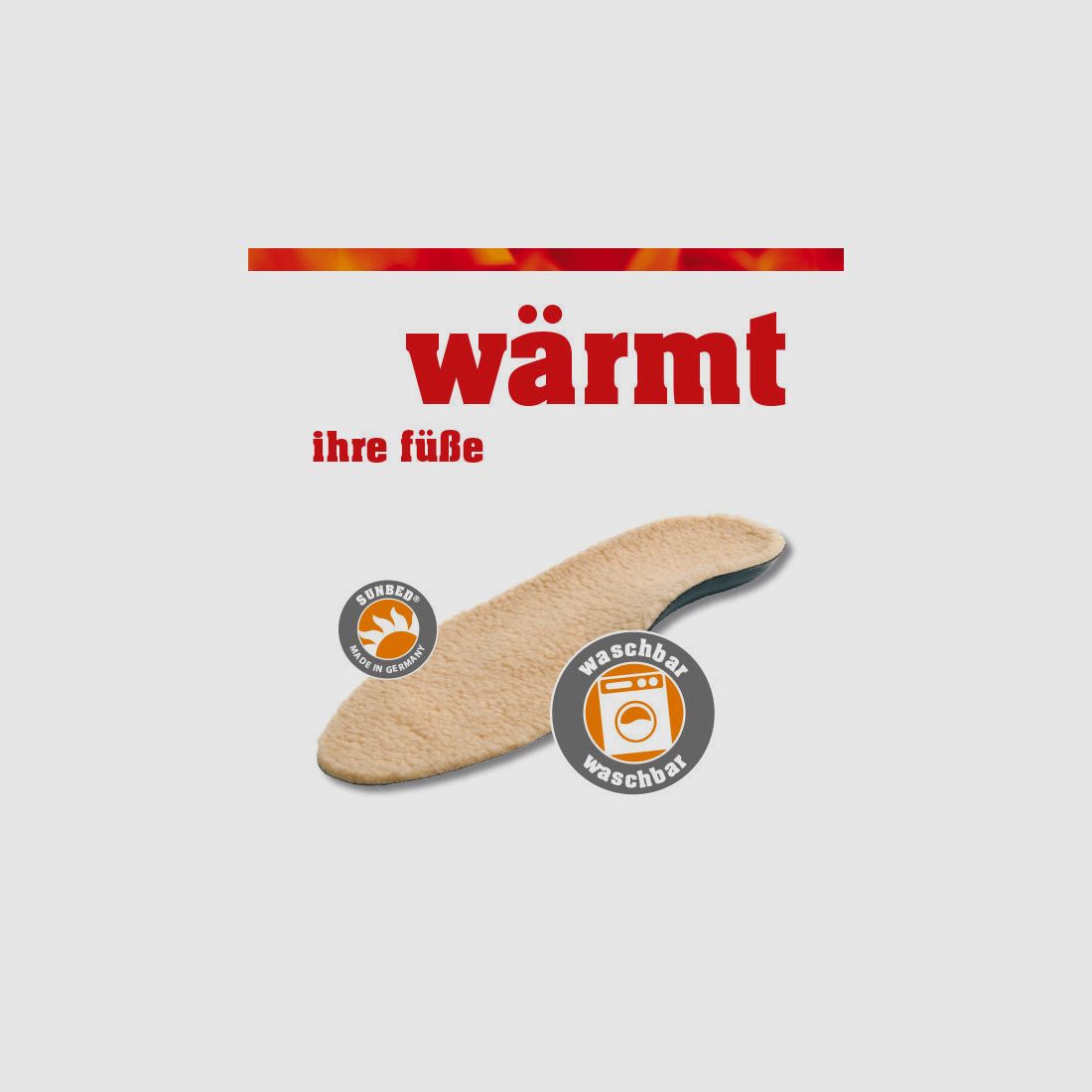 Sunbed Fire Schuheinlagen