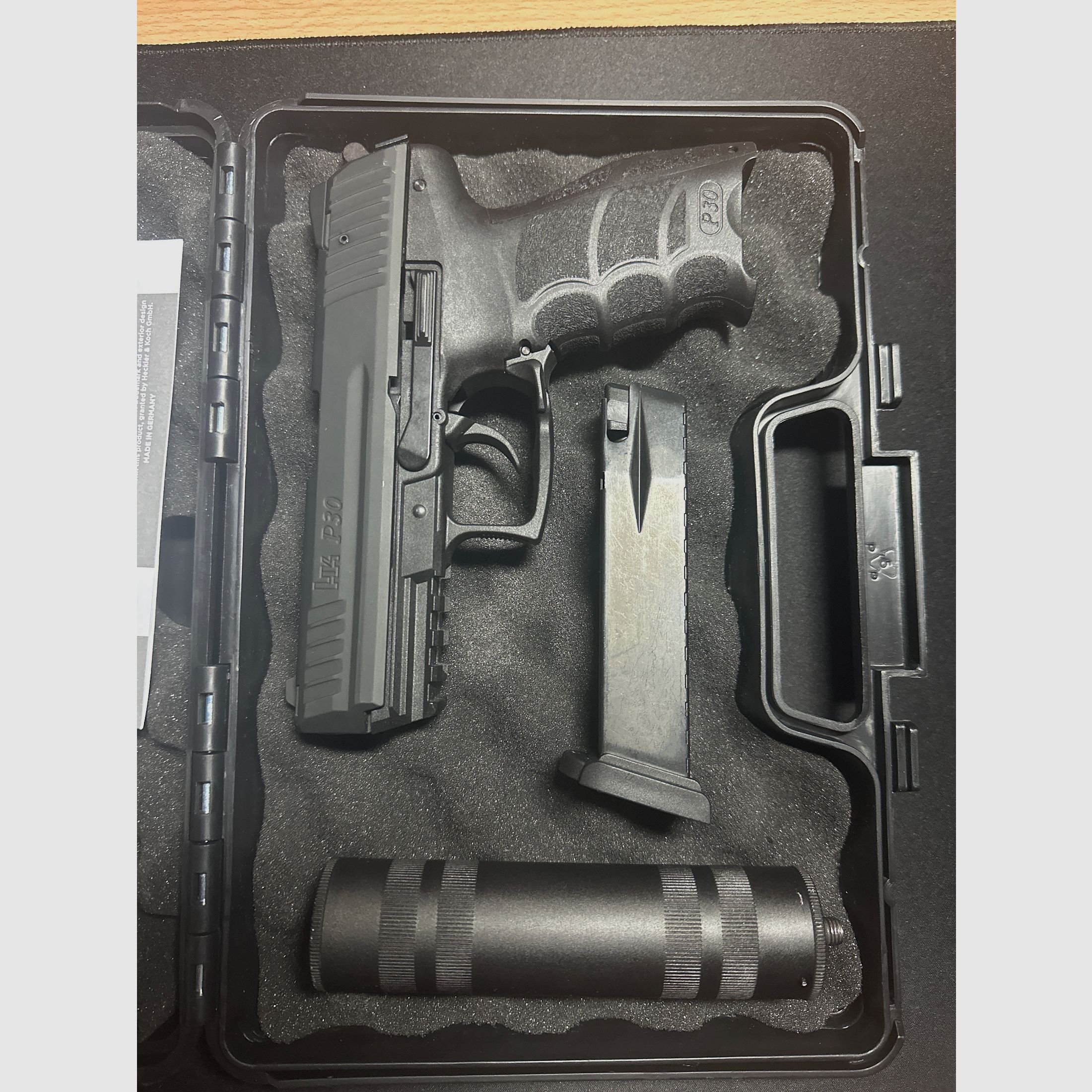 H&K P30 9mm P.A.K. / Zoraki Schalldämpfer