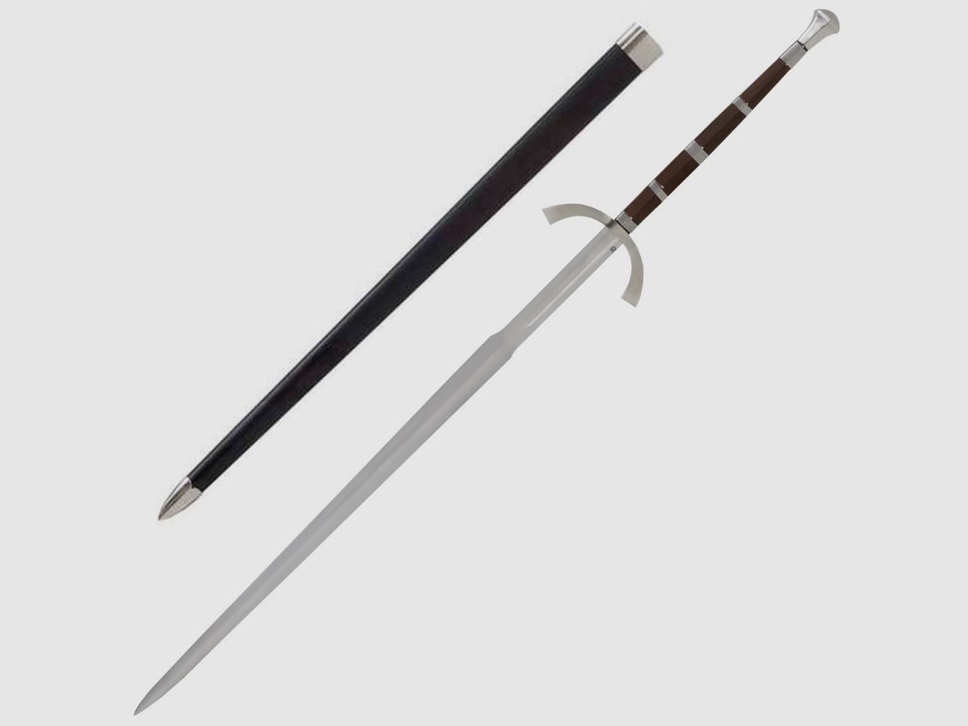 Urs Velund 168cm Zweihandschwert mit Holz-Scheide