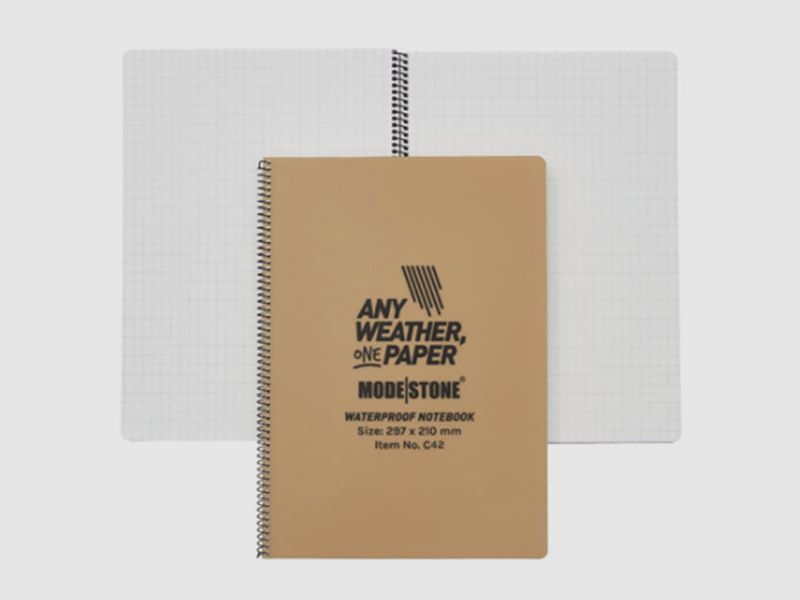 ANY WEATHER ONE PAPER, spiral notebook 210x297mm (A4), 50 sheets, military tan, image 1 of 10