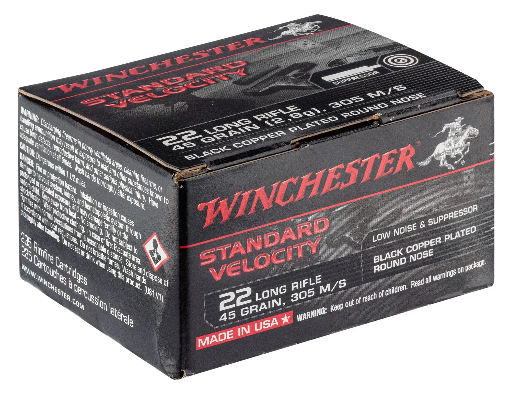 Balles Winchester Black Copper Plated Calibre 22 LR, image 4 sur 14