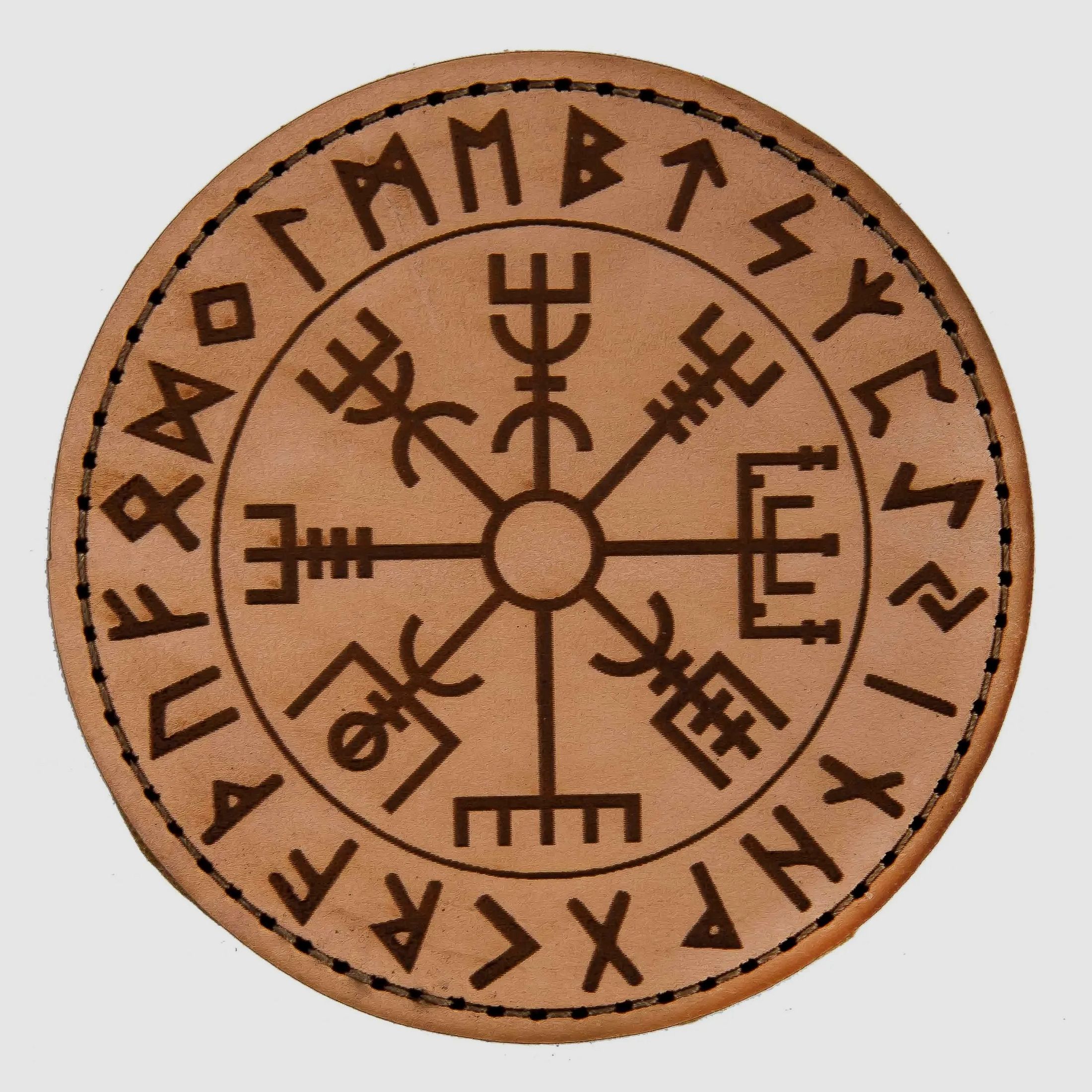 MD-Textil Lederpatch Vegvísir