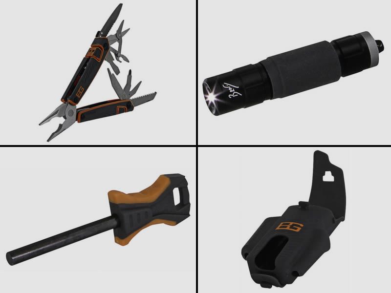 B-Ware Multitool Survival Tool Pack Gerber Bear Grylls Needle Nose Zange Mini-Lampe usw (P18)