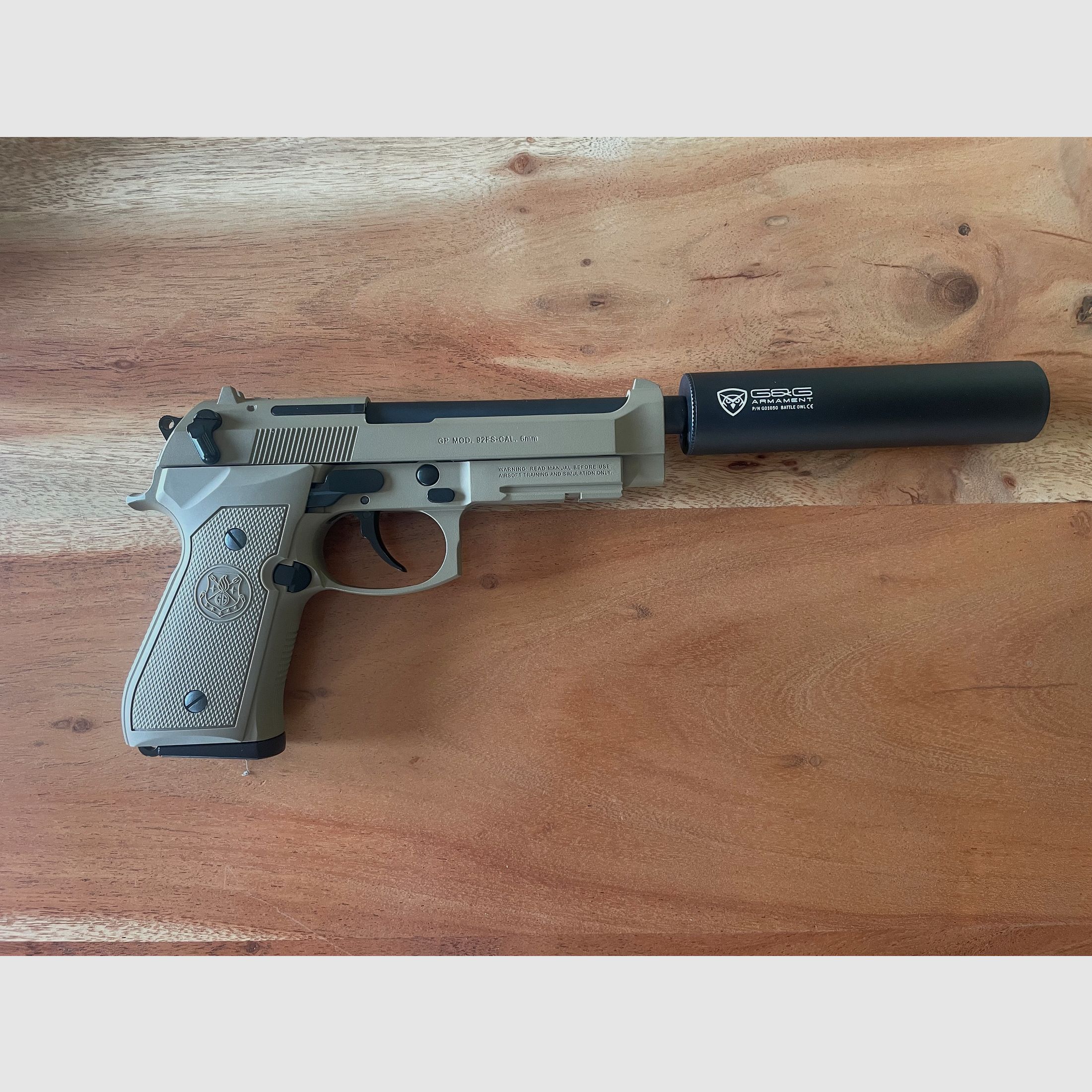 Beretta GBB (G&G GPM92) + Schalldämpfer