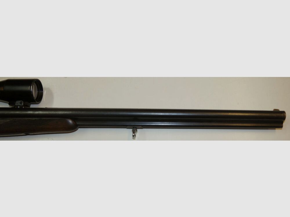 Krieghoff Drilling, Krieghoff, Kal.7x57R / Kal.16/70, mit GECO Zielfernrohr und schönen Gravuren