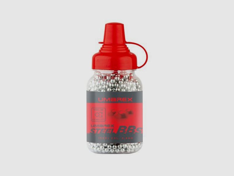 Umarex Stahl-BBs 4,5 mm (.177), 0,35 g, silber, 1.500 St., Flasche