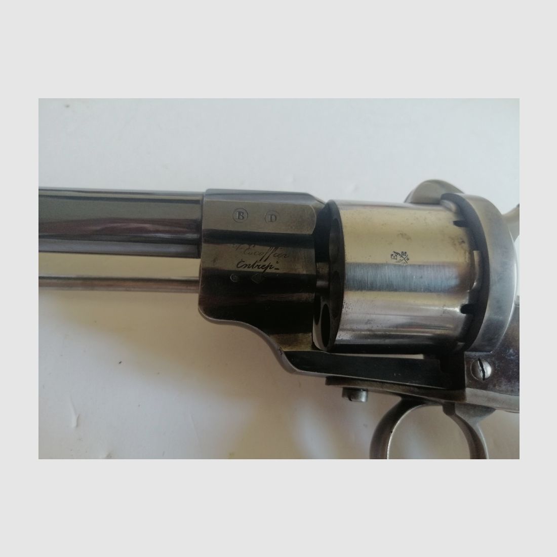 Wunderschöner Revolver Lefaucheux 1854 – Escoffier – Saint Étienne Monomatricule, Bild 6 von 41