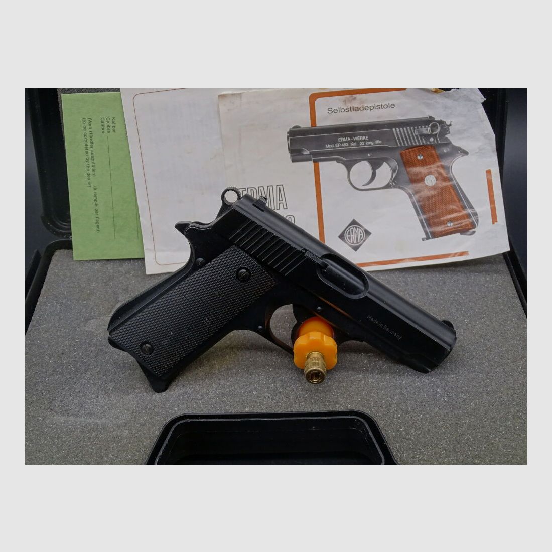 ERMA EP 452 caliber .22lr barrel length 85mm EP 452