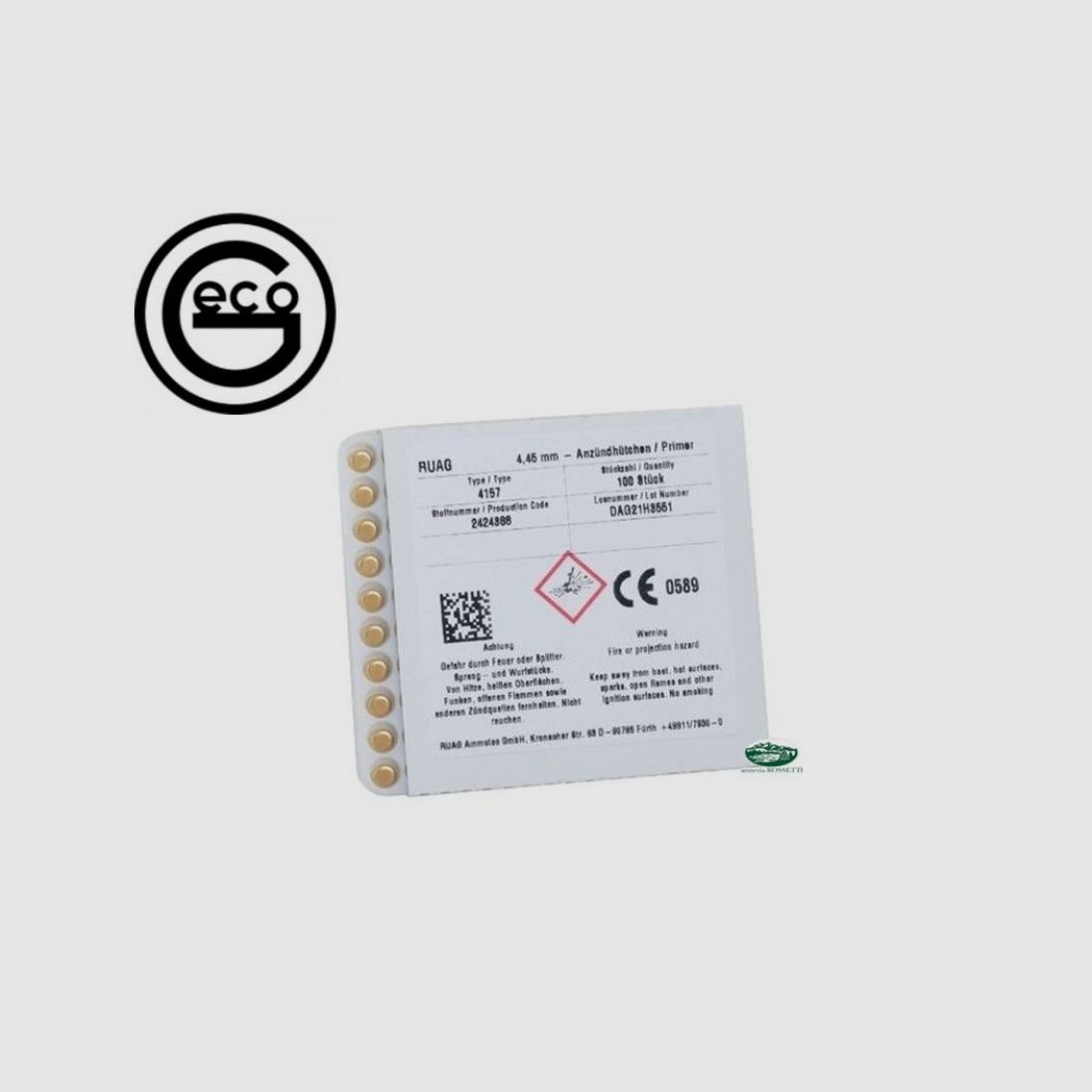 GECO Iniciadores Small Rifle conf. 100 uds - 4157