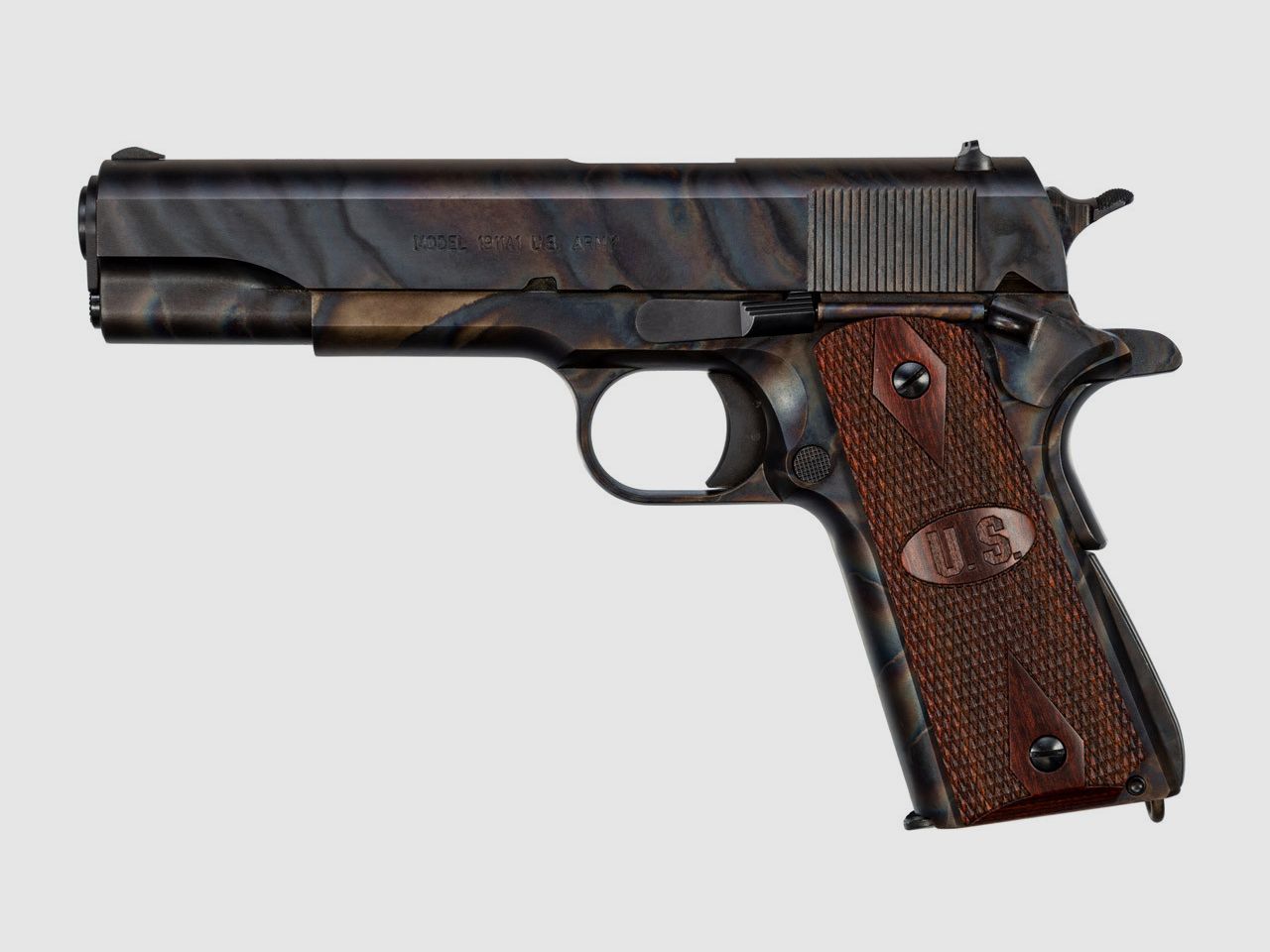 pistola AUTO ORDNANCE mod. 1911 Case Hardened cal. .45acp, immagine 2 di 2