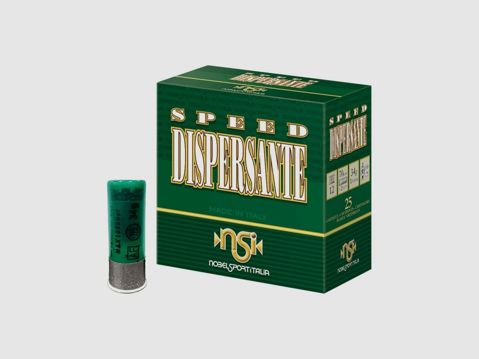 Cartucce Nobel Speed Dispersante cal. 12/70 34 g piombo 7/9 mix