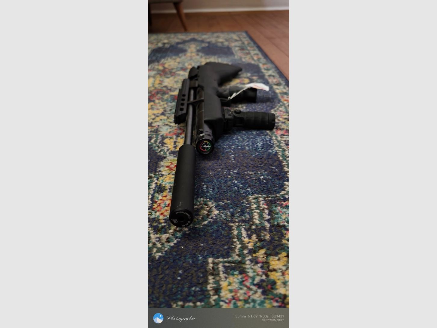 Weihrauch HW 100 Bullpup/ Geluidsdemper/ 410mm looplengte/ 4,5 mm/ F-keurmerk