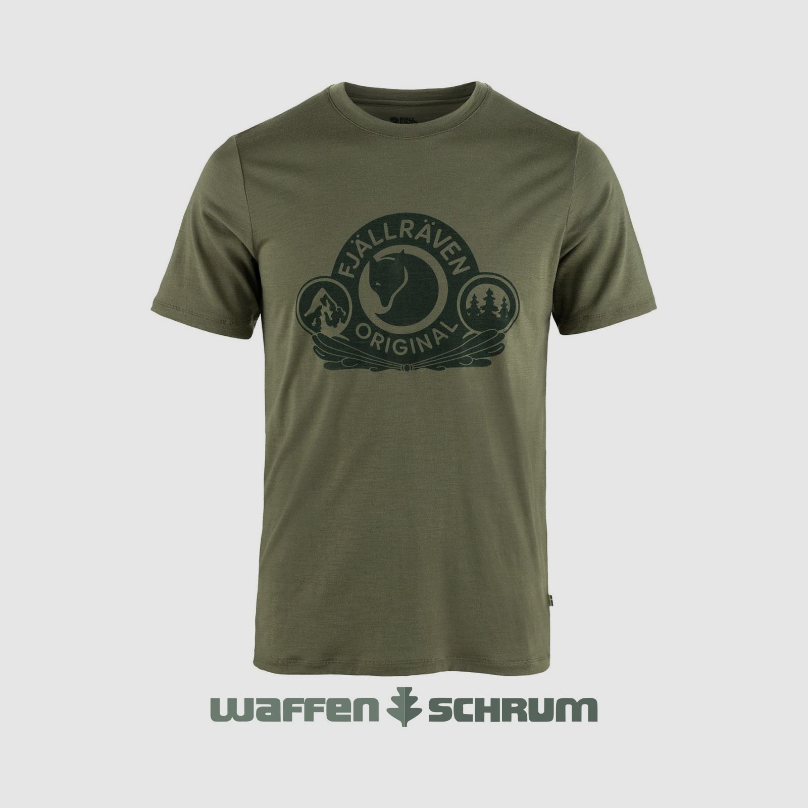Fjällräven T-Shirt Abisko Wool Classic Laurel Green