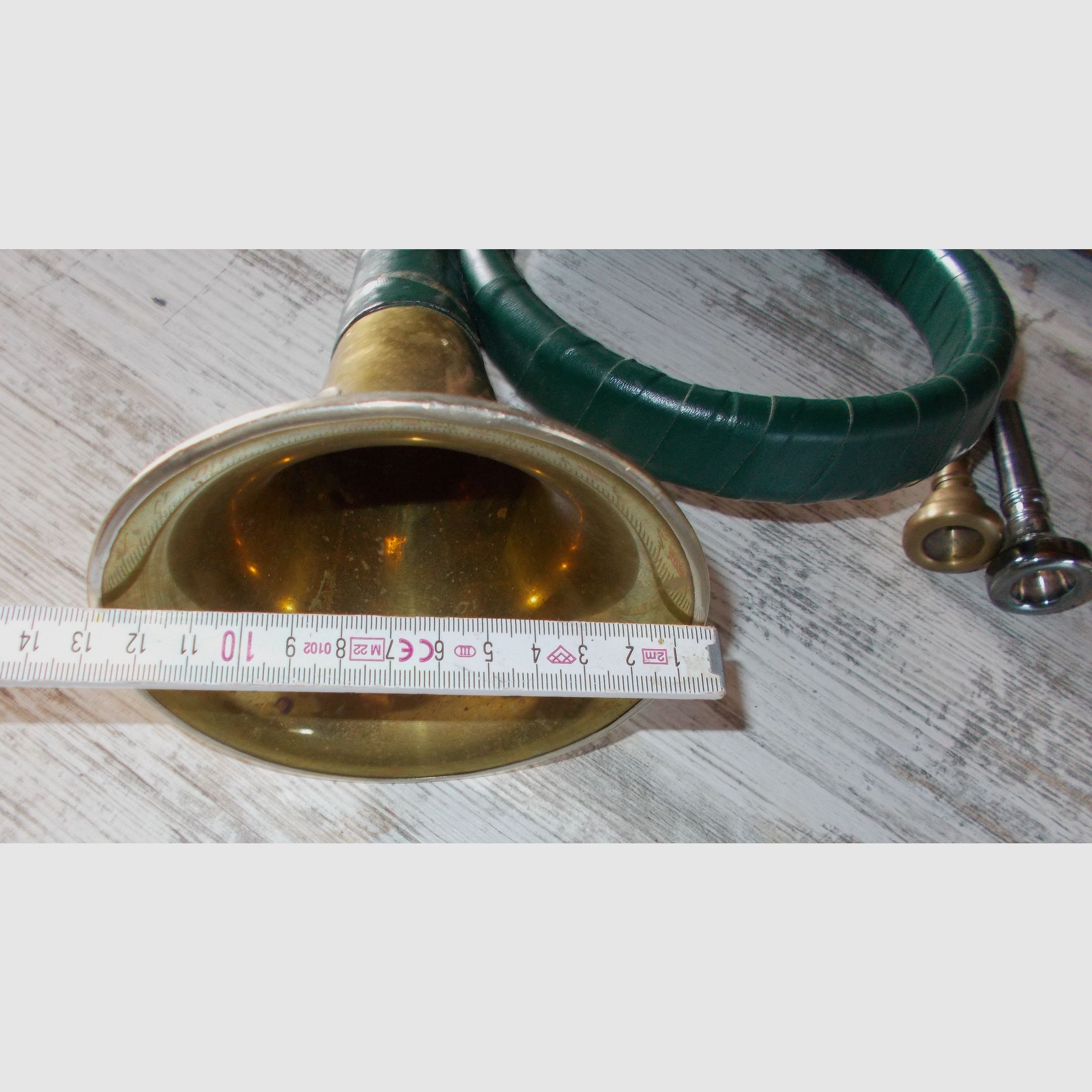 3x Jagdhorn Taschenjagdhorn Fürst Pless ALT aus Nachlass